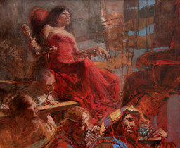 Dwie królowe 110x90 cm